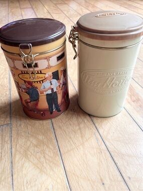 Tim Hortons Y2K Vintage limited edition Collector Coffee Tin Canisters